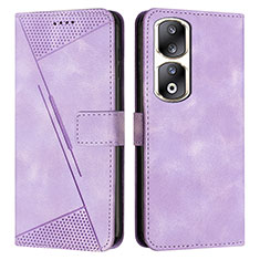 Coque Portefeuille Livre Cuir Etui Clapet Y08X pour Huawei Honor 90 Pro 5G Violet