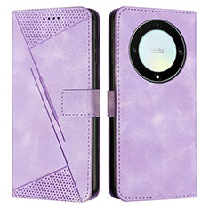 Coque Portefeuille Livre Cuir Etui Clapet Y08X pour Huawei Honor Magic5 Lite 5G Violet