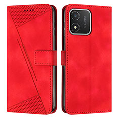 Coque Portefeuille Livre Cuir Etui Clapet Y08X pour Huawei Honor X5 Rouge