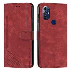 Coque Portefeuille Livre Cuir Etui Clapet Y08X pour Motorola Moto G Power (2022) Rouge