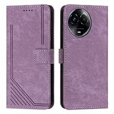 Coque Portefeuille Livre Cuir Etui Clapet Y08X pour Realme 11 5G Violet