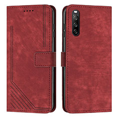 Coque Portefeuille Livre Cuir Etui Clapet Y08X pour Sony Xperia 10 IV Rouge