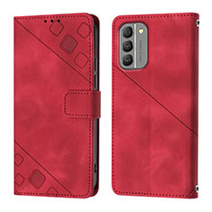 Coque Portefeuille Livre Cuir Etui Clapet YB1 pour Nokia G400 5G Rouge
