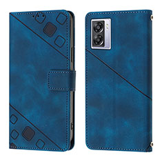 Coque Portefeuille Livre Cuir Etui Clapet YB1 pour OnePlus Nord N300 5G Bleu