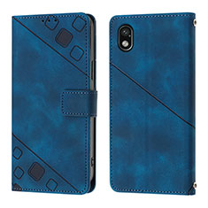 Coque Portefeuille Livre Cuir Etui Clapet YB1 pour Sony Xperia Ace III Bleu