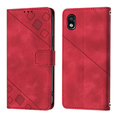 Coque Portefeuille Livre Cuir Etui Clapet YB1 pour Sony Xperia Ace III Rouge