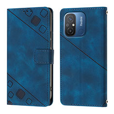 Coque Portefeuille Livre Cuir Etui Clapet YB1 pour Xiaomi Redmi 11A 4G Bleu