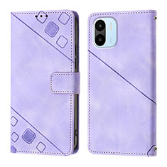 Coque Portefeuille Livre Cuir Etui Clapet YB1 pour Xiaomi Redmi A1 Violet