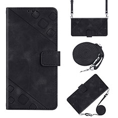 Coque Portefeuille Livre Cuir Etui Clapet YB2 pour Sony Xperia Ace III Noir