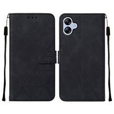 Coque Portefeuille Livre Cuir Etui Clapet YB3 pour Samsung Galaxy A04 4G Noir