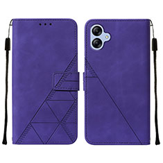 Coque Portefeuille Livre Cuir Etui Clapet YB3 pour Samsung Galaxy A04 4G Violet