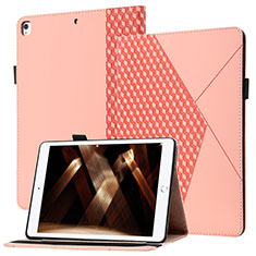 Coque Portefeuille Livre Cuir Etui Clapet YX1 pour Apple iPad 10.2 (2019) Or Rose