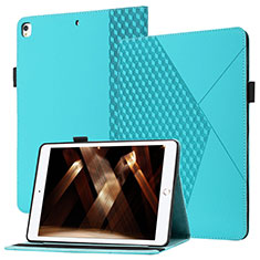 Coque Portefeuille Livre Cuir Etui Clapet YX1 pour Apple iPad 10.2 (2020) Bleu Clair