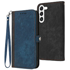 Coque Portefeuille Livre Cuir Etui Clapet YX1 pour Samsung Galaxy S23 5G Bleu
