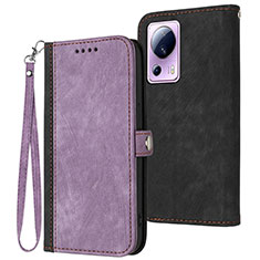 Coque Portefeuille Livre Cuir Etui Clapet YX1 pour Xiaomi Mi 12 Lite NE 5G Violet