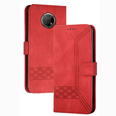 Coque Portefeuille Livre Cuir Etui Clapet YX2 pour Nokia G300 5G Rouge