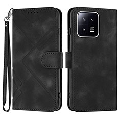 Coque Portefeuille Livre Cuir Etui Clapet YX2 pour Xiaomi Mi 13 Pro 5G Noir