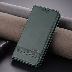 Coque Portefeuille Livre Cuir Etui Clapet YZ1 pour Apple iPhone 14 Pro Vert