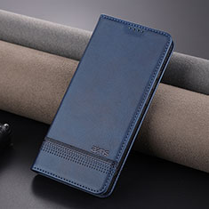 Coque Portefeuille Livre Cuir Etui Clapet YZ1 pour Oppo K11 5G Bleu
