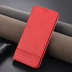Coque Portefeuille Livre Cuir Etui Clapet YZ1 pour Xiaomi Redmi Note 13 Pro 5G Rose Rouge