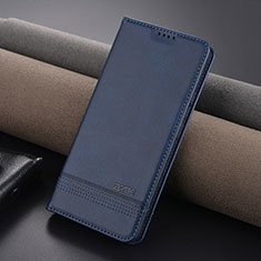 Coque Portefeuille Livre Cuir Etui Clapet YZ1 pour Xiaomi Redmi Note 13 Pro+ Plus 5G Bleu