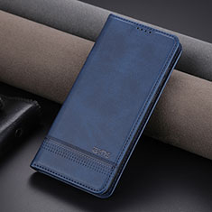 Coque Portefeuille Livre Cuir Etui Clapet YZ2 pour Huawei Nova Y91 Bleu