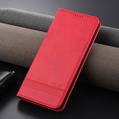 Coque Portefeuille Livre Cuir Etui Clapet YZ2 pour Xiaomi Mi 13T 5G Rose Rouge