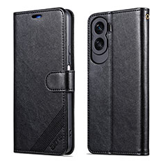 Coque Portefeuille Livre Cuir Etui Clapet YZ3 pour Huawei Honor 90 Lite 5G Noir