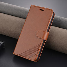 Coque Portefeuille Livre Cuir Etui Clapet YZ3 pour Xiaomi Mi 14 5G Marron