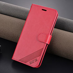 Coque Portefeuille Livre Cuir Etui Clapet YZ3 pour Xiaomi Mi 14 Pro 5G Rose Rouge
