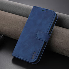 Coque Portefeuille Livre Cuir Etui Clapet YZ5 pour Apple iPhone 15 Pro Bleu