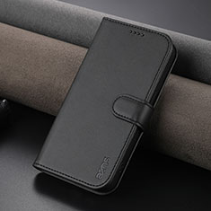 Coque Portefeuille Livre Cuir Etui Clapet YZ5 pour Apple iPhone 15 Pro Noir
