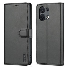 Coque Portefeuille Livre Cuir Etui Clapet YZ5 pour Oppo Reno9 Pro 5G Noir