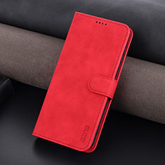 Coque Portefeuille Livre Cuir Etui Clapet YZ6 pour Oppo Reno9 5G Rose Rouge