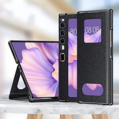 Coque Portefeuille Livre Cuir Etui Clapet ZL1 pour Huawei Mate Xs 2 Noir