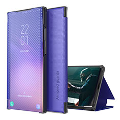 Coque Portefeuille Livre Cuir Etui Clapet ZL1 pour Samsung Galaxy A12 Nacho Violet