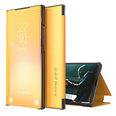 Coque Portefeuille Livre Cuir Etui Clapet ZL1 pour Samsung Galaxy A30S Jaune