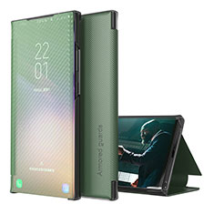 Coque Portefeuille Livre Cuir Etui Clapet ZL1 pour Samsung Galaxy A50S Vert