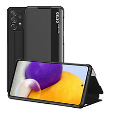 Coque Portefeuille Livre Cuir Etui Clapet ZL1 pour Samsung Galaxy A72 5G Noir