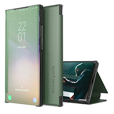 Coque Portefeuille Livre Cuir Etui Clapet ZL1 pour Samsung Galaxy M02 Vert