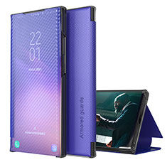 Coque Portefeuille Livre Cuir Etui Clapet ZL1 pour Samsung Galaxy M02 Violet