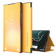 Coque Portefeuille Livre Cuir Etui Clapet ZL1 pour Samsung Galaxy M21s Jaune