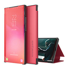 Coque Portefeuille Livre Cuir Etui Clapet ZL1 pour Samsung Galaxy M62 4G Rouge