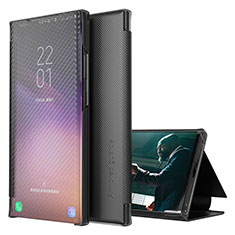 Coque Portefeuille Livre Cuir Etui Clapet ZL1 pour Samsung Galaxy Note 20 Ultra 5G Noir
