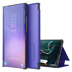 Coque Portefeuille Livre Cuir Etui Clapet ZL1 pour Samsung Galaxy Note 20 Ultra 5G Violet