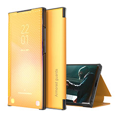 Coque Portefeuille Livre Cuir Etui Clapet ZL1 pour Samsung Galaxy S20 Plus 5G Jaune