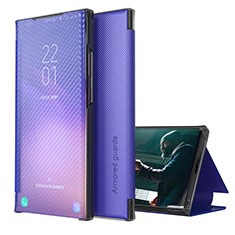 Coque Portefeuille Livre Cuir Etui Clapet ZL1 pour Samsung Galaxy S22 5G Violet