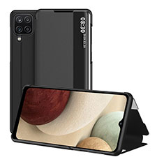 Coque Portefeuille Livre Cuir Etui Clapet ZL2 pour Samsung Galaxy A12 Nacho Noir