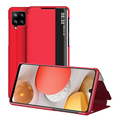 Coque Portefeuille Livre Cuir Etui Clapet ZL2 pour Samsung Galaxy A42 5G Rouge