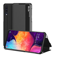 Coque Portefeuille Livre Cuir Etui Clapet ZL2 pour Samsung Galaxy A50 Noir